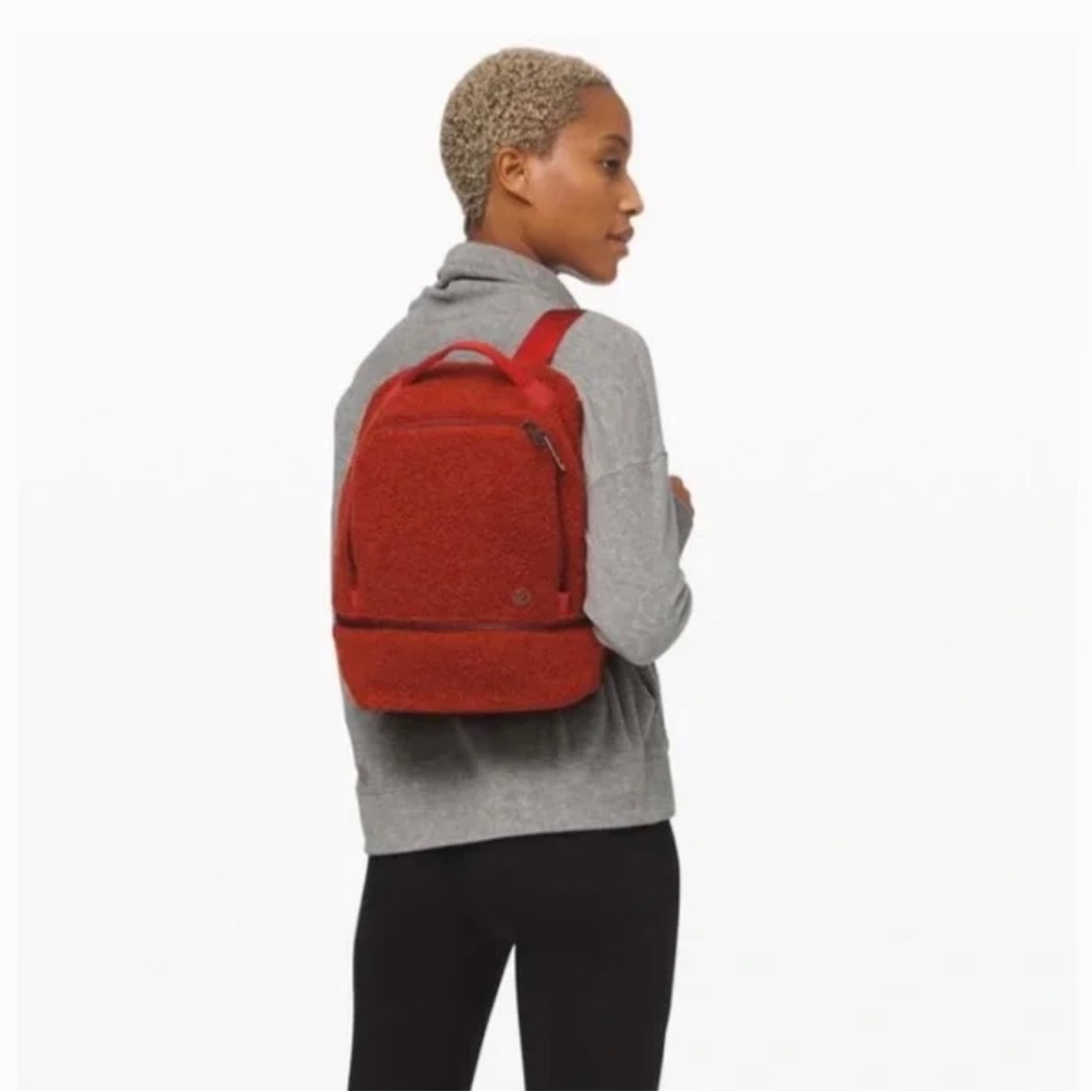 Lululemon City Adventurer Backpack Mini *Sherpa Fleece 10L Heathered Magma